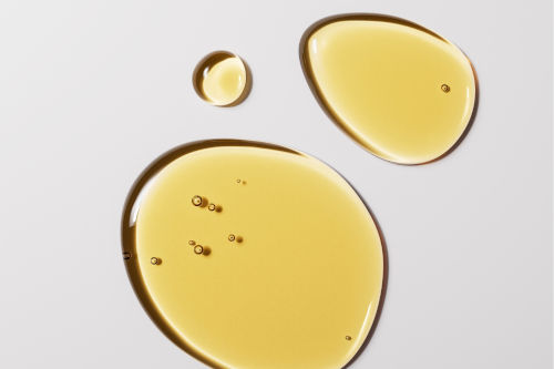 Marula oil dropped on counter
